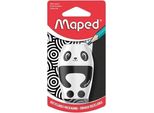 Maped - Articoli Per La Scuola - Temperamatite Shakky - Temperamatite Con Serbatoio - Ha 1 Foro Per Affilare - Grande Capacità - Design Panda Giocoso