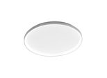 Krizia - Plafoniera Led 60W Dimmerabile - 5300Lm, Luce Calda 3000K, Diffusore Opale, Alluminio Bianco Satinato, D.60 Cm, IP20, Design Moderno