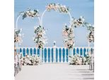 Arco Di Sfondo In Metallo - Arco Di Matrimonio/Supporto Per Arco Di Palloncino - Set Di 3 - Xl - Bianco