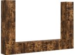 Syfax™ Set Mobile Tv 8 Pcs Rovere Fumé Legno Multistrato