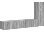 Syfax™ Set Mobile Tv 3 Pcs Grigio Sonoma Legno Multistrato