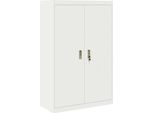 Syfax™ Armadio 2 Pcs Bianco 90 X 40 X 140 Cm Acciaio