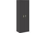 Syfax™ Armadio 2 Pcs Nero 60 X 40 X 180 Cm Acciaio