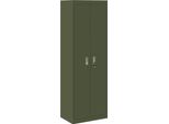 Syfax™ Armadio 2 Pcs Verde Oliva 60 X 40 X 180 Cm Acciaio