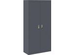 Syfax™ Armadio 2 Pcs Antracite 90 X 40 X 180 Cm Acciaio