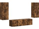 Syfax™ Set Mobile Tv 2 Pcs Rovere Fumé Legno Multistrato