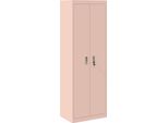 Syfax™ Armadio 2 Pcs Rosa 60 X 40 X 180 Cm Acciaio