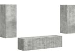 Syfax™ Set Mobile Tv 2 Pcs Grigio Cemento Legno Multistrato