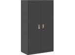 Syfax™ Armadio 2 Pcs Nero 80 X 40 X 140 Cm Acciaio