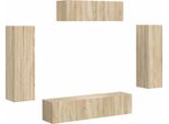 Syfax™ Mobile Tv 5 Pcs Rovere Sonoma