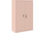 Syfax™ Armadio 2 Pcs Rosa 90 X 40 X 140 Cm Acciaio