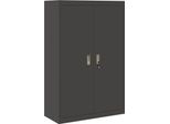 Syfax™ Armadio 2 Pcs Nero 90 X 40 X 140 Cm Acciaio
