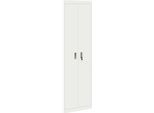 Syfax™ Armadio 2 Pcs Bianco 60 X 40 X 200 Cm Acciaio