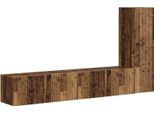 Vidaxl Set Di Mobili Tv A Parete 2 Pezzi In Legno Di Recupero Materiale A Base Di Legno