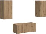 Syfax™ Set Mobile Tv 6 Pcs Rovere Artigianale Legno Multistrato