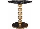 Casa Padrino Tavolo Bistrot Nero/Oro H. 76 Cm - Mobili Bar