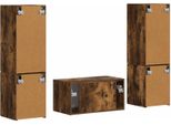 Syfax™ Set Mobile Tv 5 Pcs Rovere Fumé Legno Multistrato