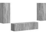 Syfax™ Set Mobile Tv 2 Pcs Grigio Sonoma Legno Multistrato