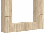 Syfax™ Set Mobile Tv 6 Pcs Rovere Sonoma Legno Multistrato