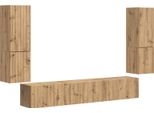 Syfax™ Set Mobile Tv 4 Pcs Rovere Artigianale Legno Multistrato
