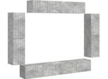 Syfax™ Mobile Tv 8 Pcs Grigio Cemento