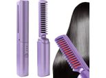 Piastra Portatile Pettine Per Capelli Senza Fili Arricciacapelli Usb