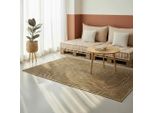 Vidaxl Tappeto Naturale E Nero 300 X 300 Cm Juta