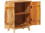 Vidaxl Armadi Con Porta Brown 55 X 35 X 75 Cm In Legno Massiccio Di Mango