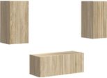 Syfax™ Set Mobile Tv 6 Pcs Rovere Sonoma Legno Multistrato