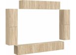Syfax™ Mobile Tv 8 Pcs Rovere Sonoma