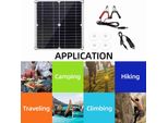 20 Watt 12 Volt Solar Panel Kit Pannello Solare Monocristallino + 50A Pwm Regolatore Di Carica + Clip Batteria 22% Ad Alta Efficienza Per Rv Barche Rimorchio Off-Grid System