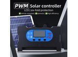 Regolatore Di Carica Solare 30A 12V/24V Regolatore Intelligente Del Pannello Solare Con Doppia Porta Usb / Type-C Display Oled Regolatore Di Carica Del Pannello Solare Pwm