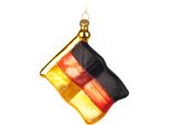 Brubaker Bandiera Germania - Guaina Natalizia In Vetro Dipinta A Mano - Guaina Per Albero Da 10 Cm - Bandiera Tedesca Nera Rossa Oro - Decorazione Per Albero Di Natale