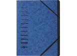 Pagna 40058-02 Organizzatore "Cartella Di Smistamento"" 7 Scomparti Blu"