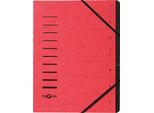 Pagna 40058-01 Organizzatore "Cartella Di Smistamento"" 7 Scomparti Rosso"