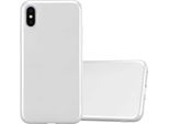Cadorabo Custodia Protettiva Per Apple Iphone Xs Max In Argento Custodia Del Telefono Cellulare Tpu Custodia In Silicone Cover Case