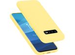 Cadorabo Custodia Protettiva Per Samsung Galaxy S10 Plus Custodia In Giallo Telefono Cellulare Custodia Cover Tpu Etui
