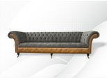 Divani Xxl Chesterfield Design Tappezzeria Divano Divano 4 Posti In Pelle Divano