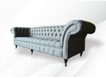 Xxl Grande Divano Divano Chesterfield 265Cm Divani Imbottiti 4 Posti Tessile Moderno Nuovo