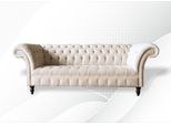 Chesterfield 3 Posti Nuovo Sedile Imbottito Divano Divano Set Grande Divano Beige Xxl