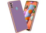 Cadorabo Custodia Protettiva Per Samsung Galaxy A11 / M11 Cover In Viola Custodia Del Telefono Cellulare Tpu Silicone Fotocamera Protezione Caso