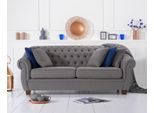 Chesterfield Rivestimento In Tessuto Tre Posti Divano Soggiorno Design Tessile Jvmoebel ®