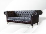 Divano Chesterfield A 3 Posti Per Il Soggiorno, Set Di Sedili Imbottiti In Tessuto