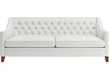 Bianco Tre Posti Chesterfield Design Moderno Divano Tessile Nuovo Mobili Originali
