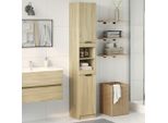 Syfax™ Armadietto Da Bagno Rovere Sonoma 32X34X188,5 Cm In Truciolato