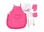 Set Da Cucina Fai-Da-Te Per Bambini, Tuta Da Forno, Set Giocattolo, Abbigliamento Per Giochi Di Ruolo, Grembiule, Guanti, Cappello Da Cuoco