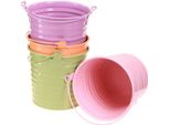 Vaso Decorativo In Metallo, 4 Colori, 11 Cm, Set Da 8, 8 Pezzi