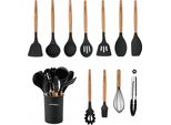 Utensili Da Cucina 12 Pezzi Di Utensili Da Cucina In Silicone, Con Supporto