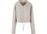 Urban Classics Felpa Con Cappuccio Ladies Ladies Soft Touch Zip Hoodie Grigio M