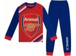 Arsenal Fc - Pigiama Con Pantaloni Lunghi Per Ragazzi GF1092 (146-152) (Rosso/Navy)
